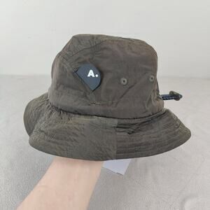 The Arrivals Core 2.0 Bucket‎ Hat Carbon Green NWT Y2K Preppy Casual